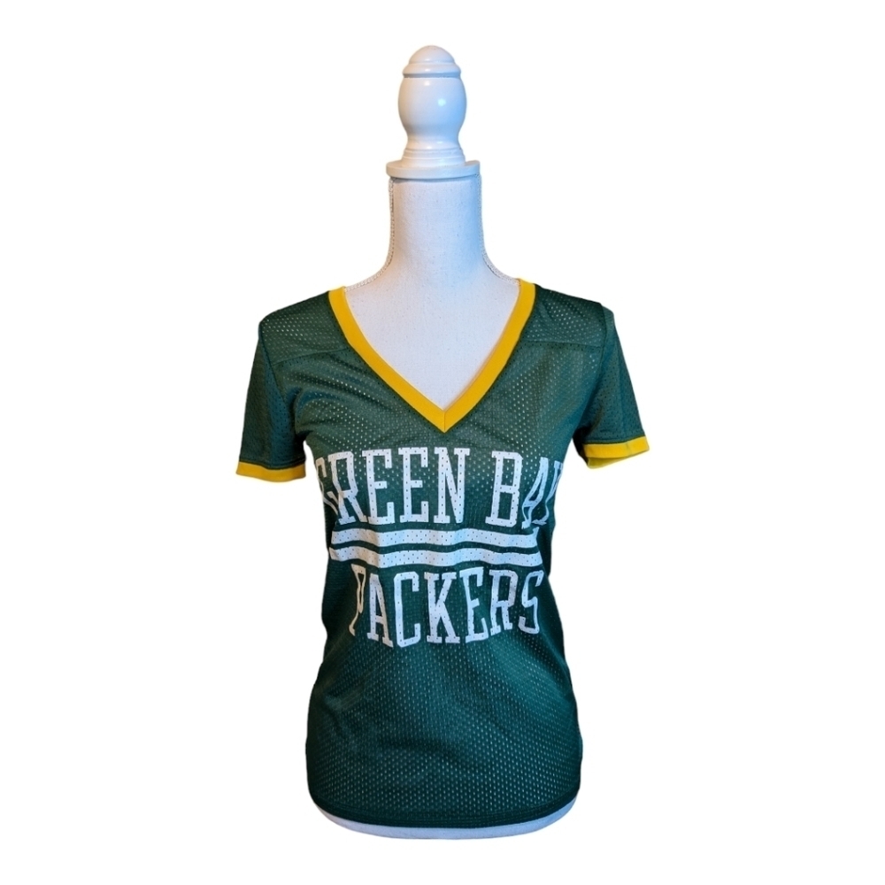 VS PINK GREEN BAY Packers Boxy JERSEY Shirt - Picture 1 of 12